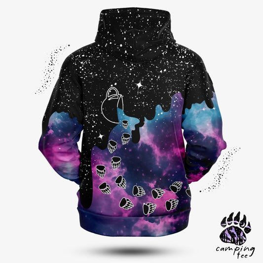 3D Galaxy Bear Paws Hoodie