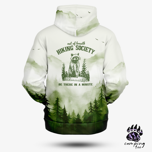 "Out of Breath Hiking Society" 3D unisex Hoodie