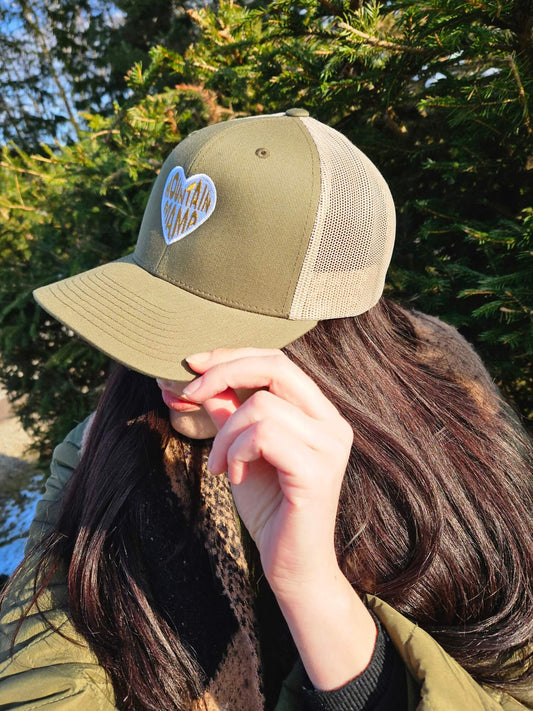 Mountain Mama Embroidered Trucker Hat