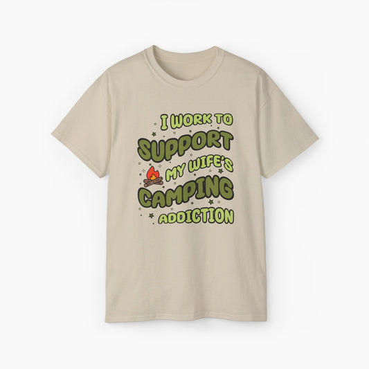Funny camping Unisex Ultra Cotton Tee - Camping Tee