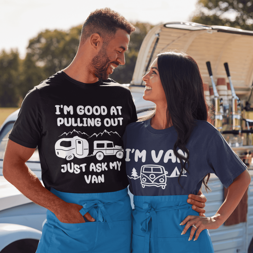 Funny camping T-shirt for couples