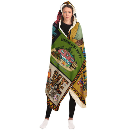 Camping Hooded Blanket 1244