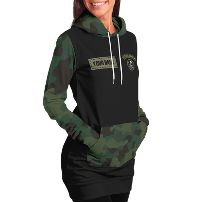 Fashion Longline Hoodie - AOP