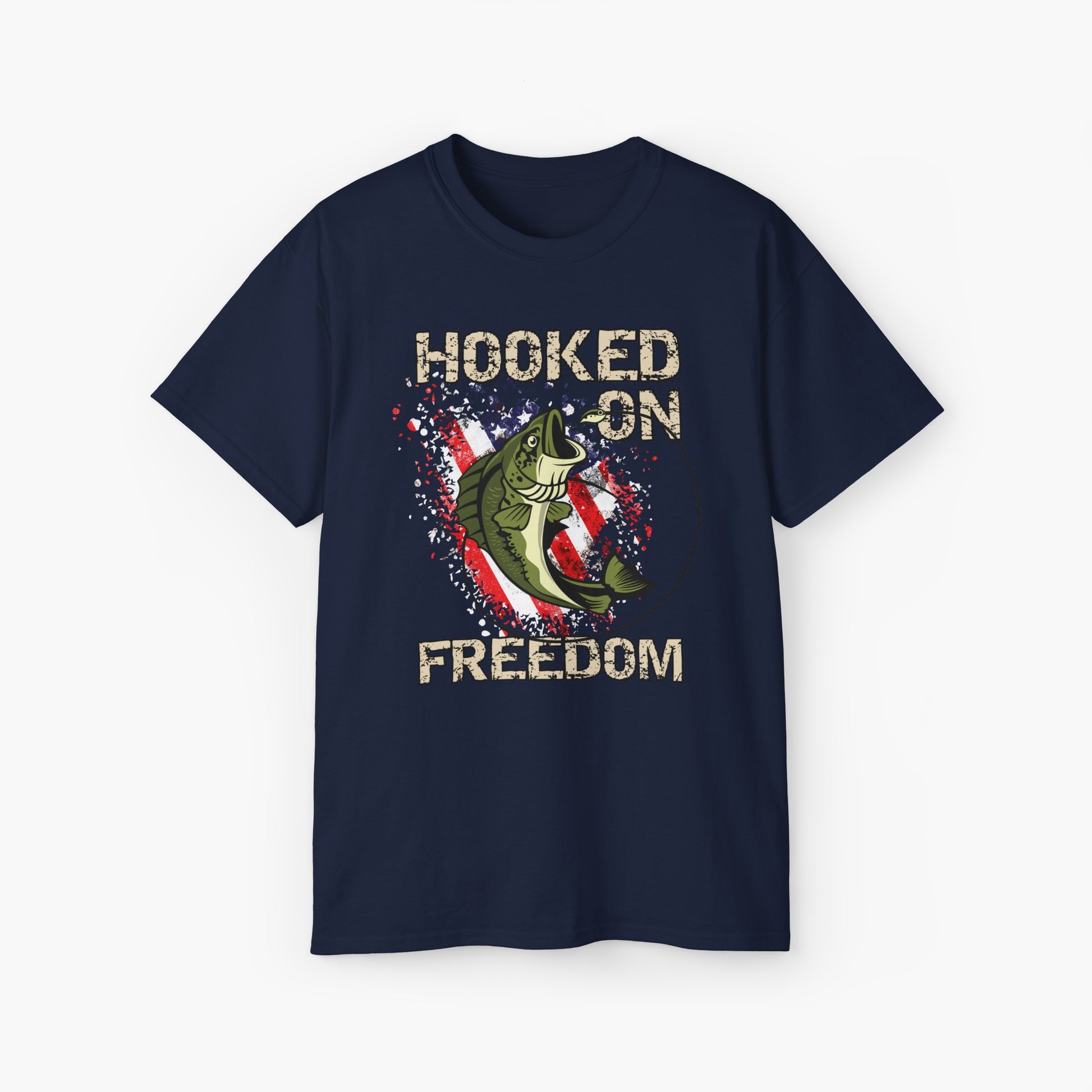 "Hooked on Freedom" Unisex Tee – Bass Fishing Pride