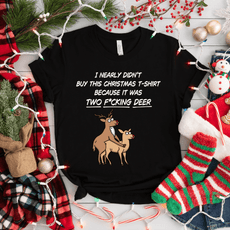 Unisex Two F*cking Deer Christmas T-Shirt