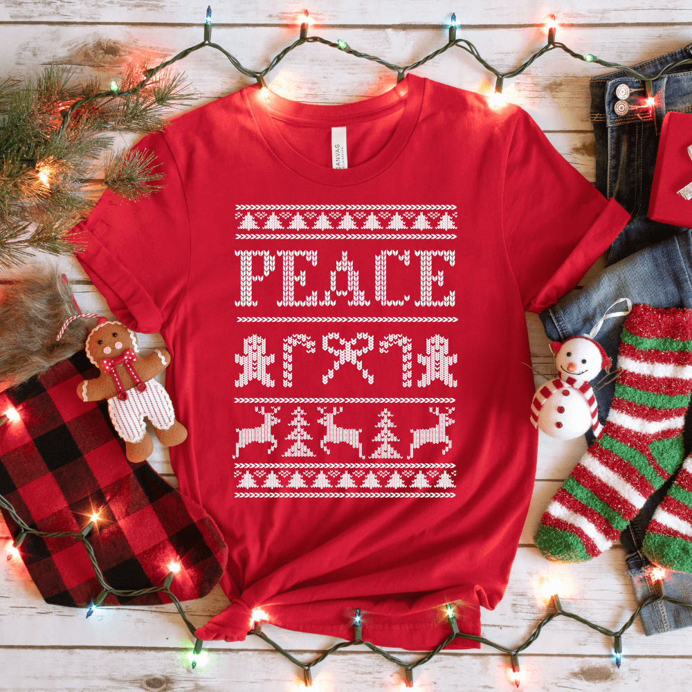 I Come in Peace / Peace Christmas Tees