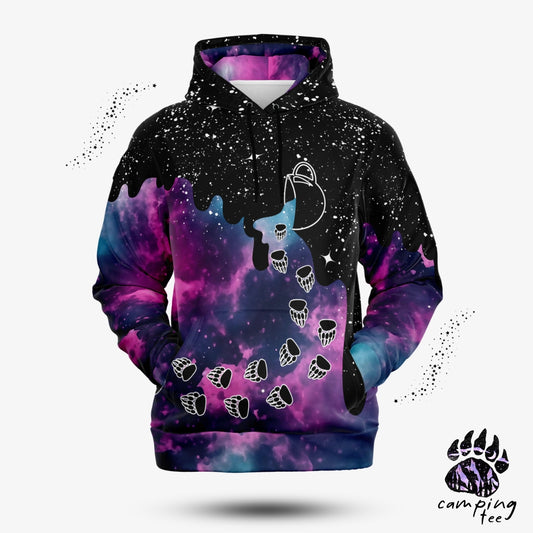 3D Galaxy Bear Paws Hoodie