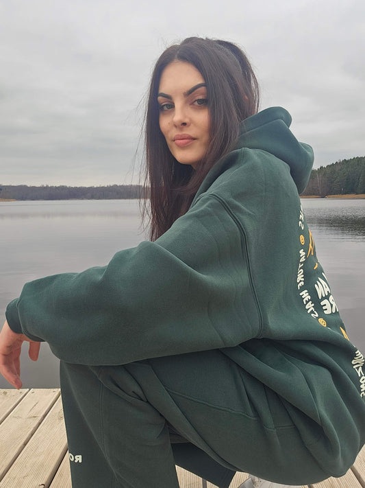 Let's Go On An Adventure Oversize Fleeced Hoodie