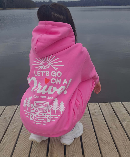 Let's Go On a Drive Unisex Fleece Hoodie