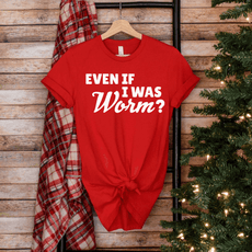 Funny Christmas Couple T-Shirts – I Choose You, Even as a Worm