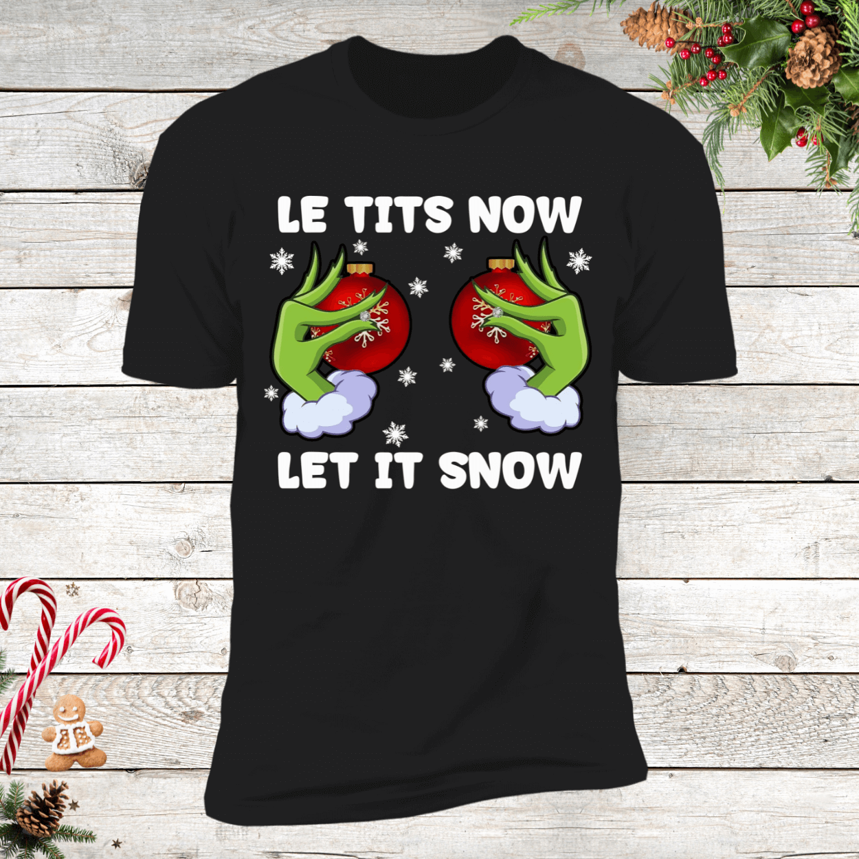 Le TITS Now Fun Holiday T-Shirt