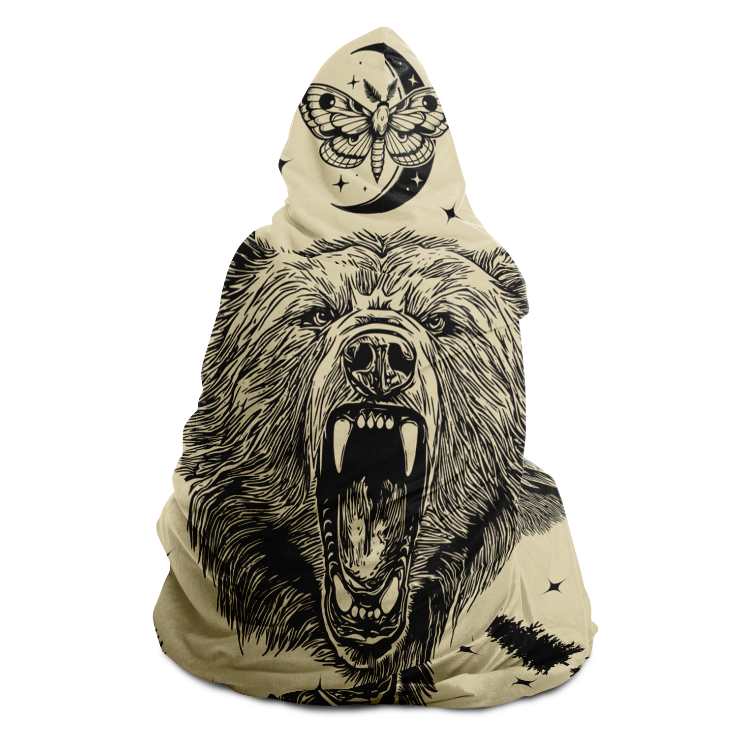 Bear Wilderness Hooded Blanket