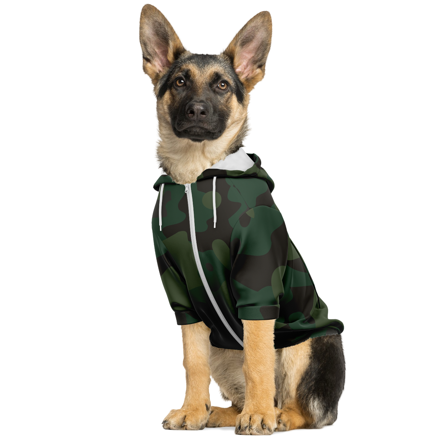 Fashion Dog Zip-Up Hoodie - AOP