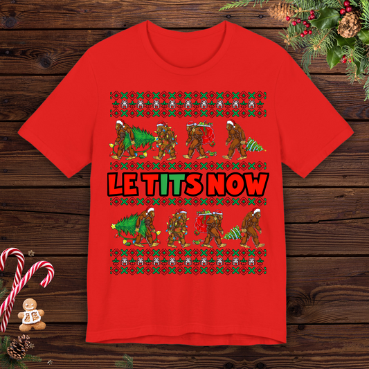 Ugly Christmas T-shirt for Bigfoot lovers