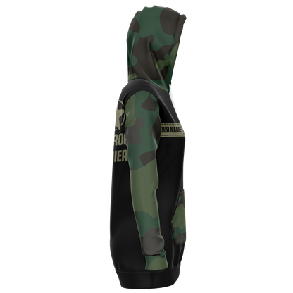 Fashion Longline Hoodie - AOP