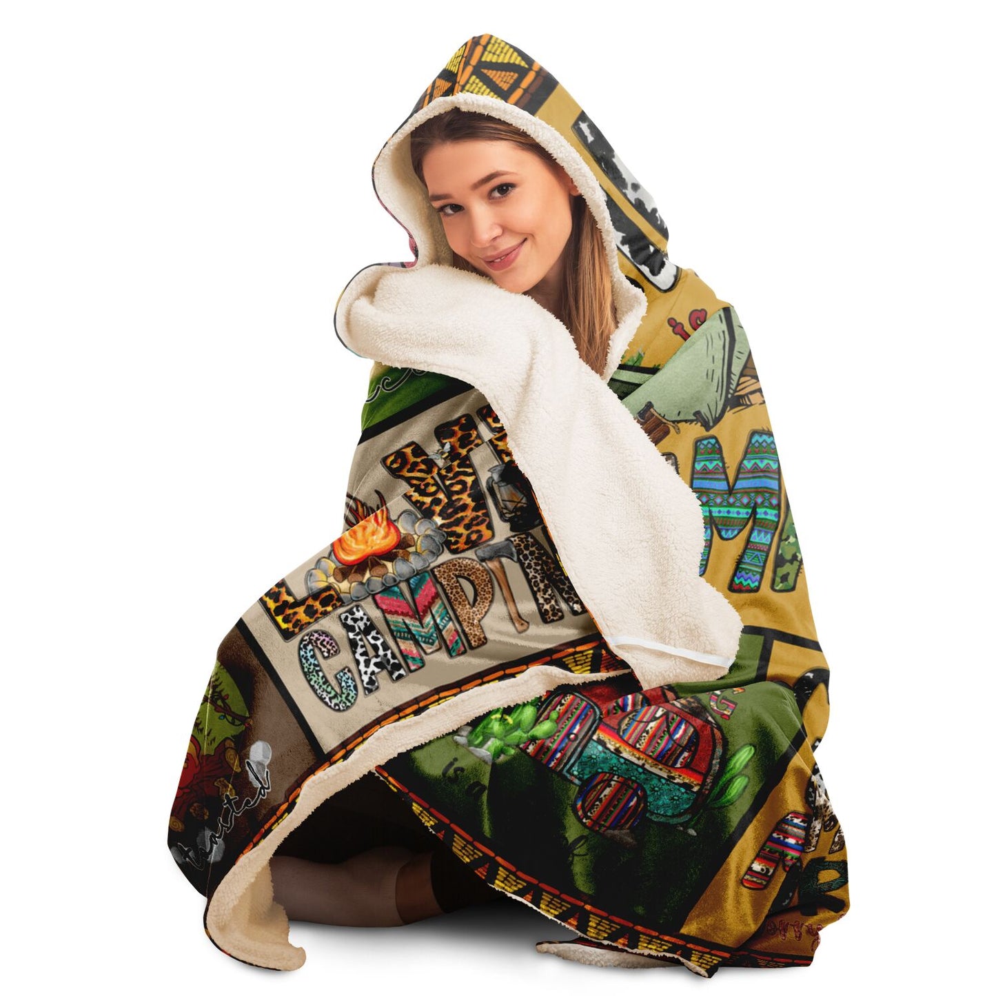 Camping Hooded Blanket 1244