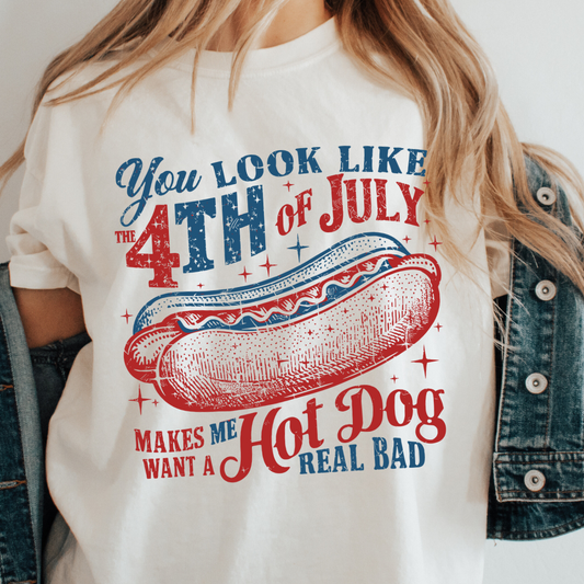 "You Look Like the 4th of July" Unisex Tee - Patriotic and Fun Independence Day Tee
