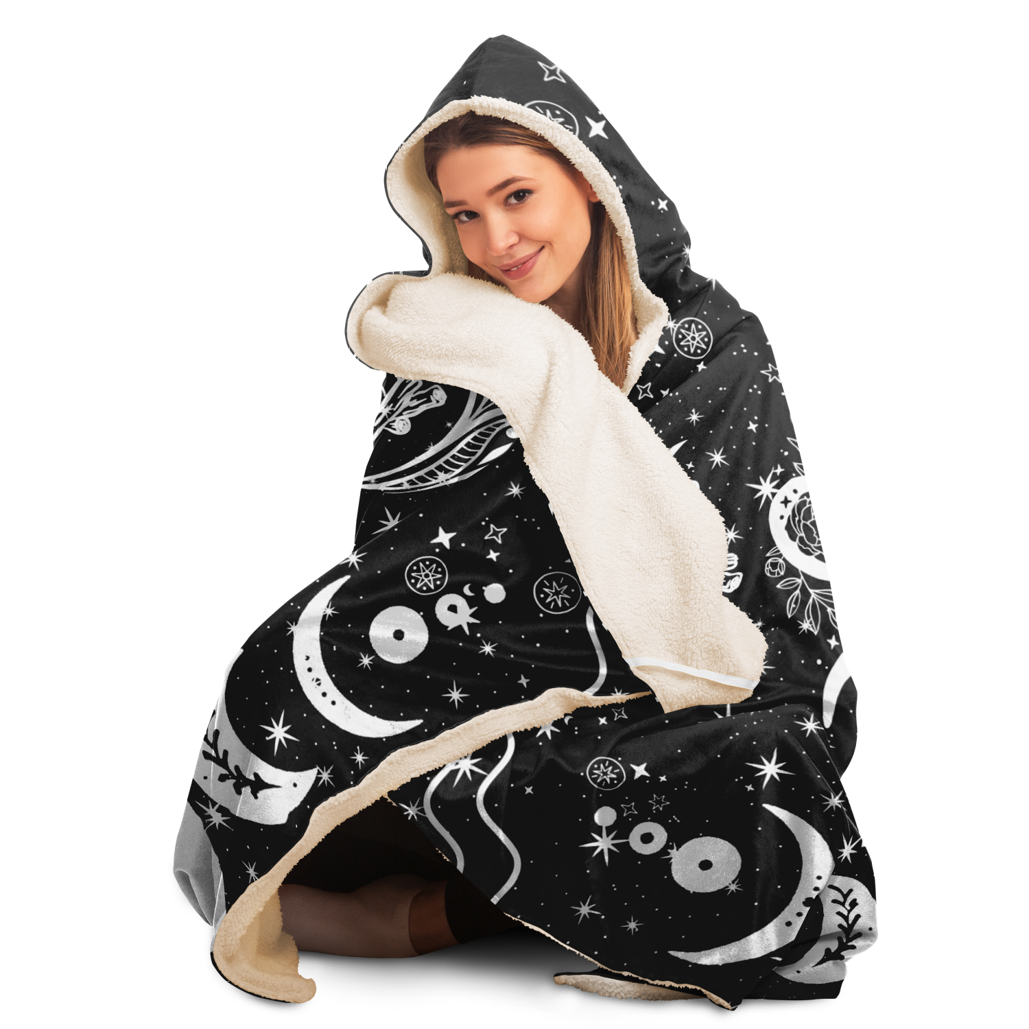 Mystical Camping Hooded Blanket