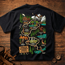 Premium Heavyweight Field Guide Tee - American Wilderness Legends