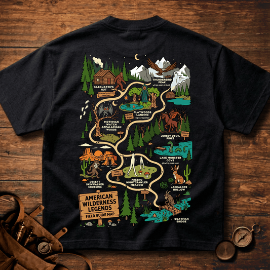 Premium Heavyweight Field Guide Tee - American Wilderness Legends