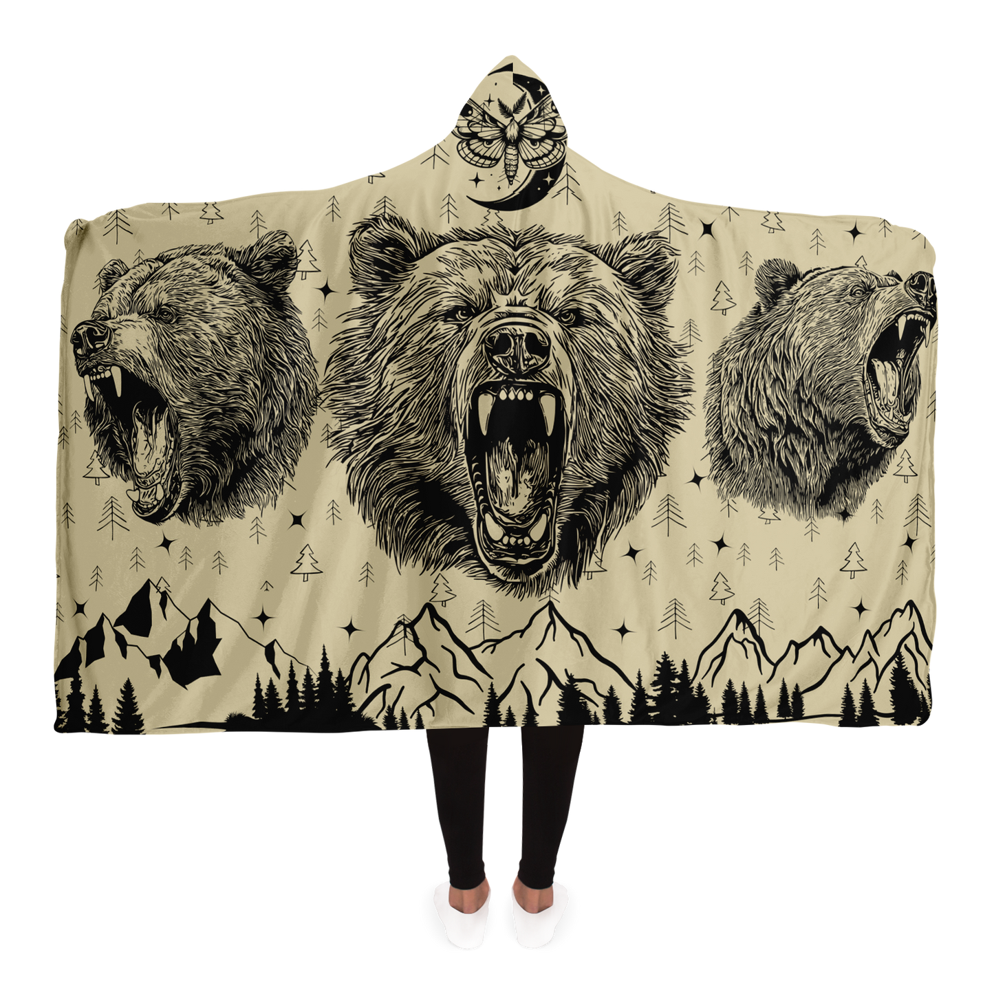 Bear Wilderness Hooded Blanket 2