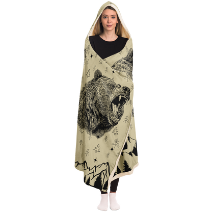 Bear Wilderness Hooded Blanket 2