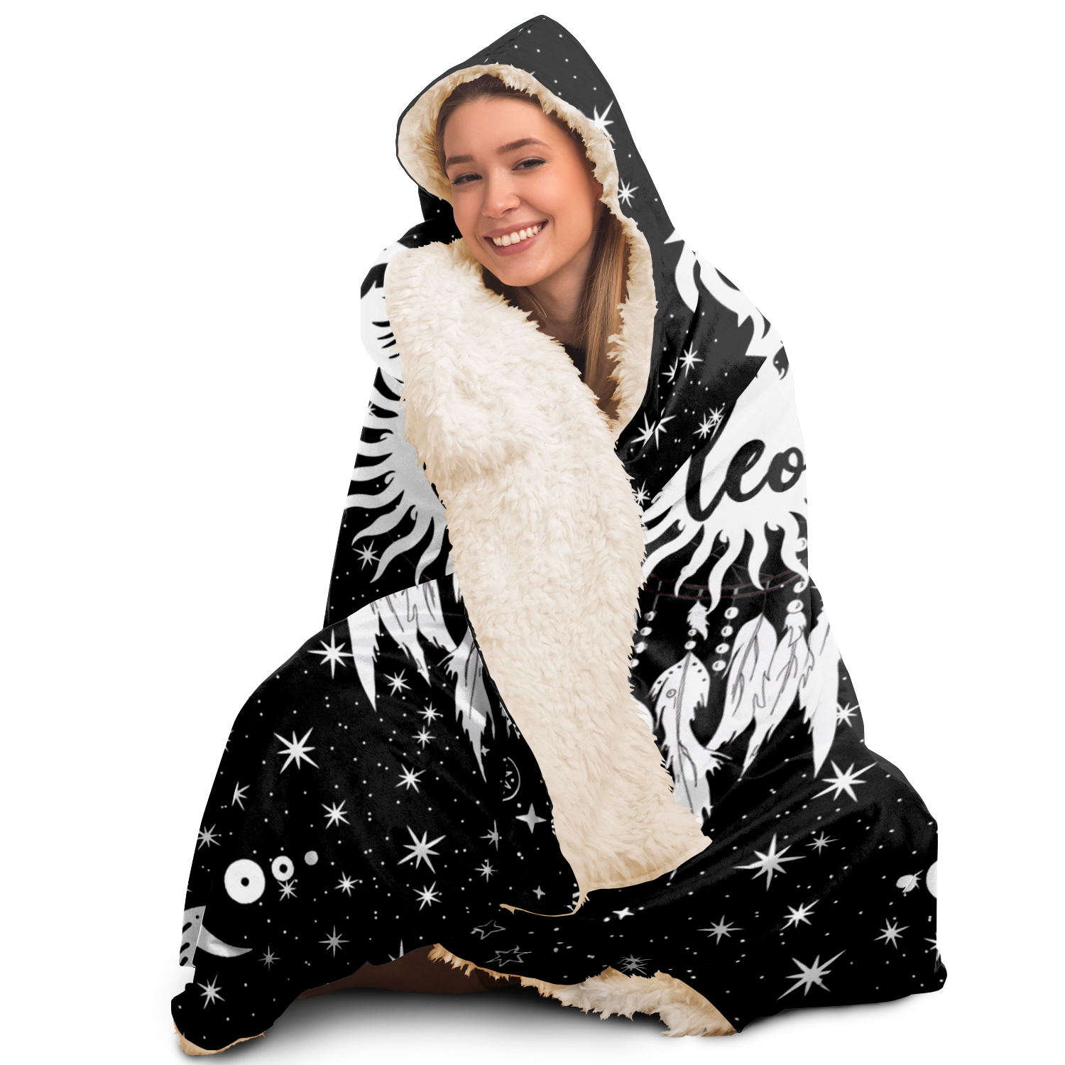 Leo Zodiac Hooded Blanket