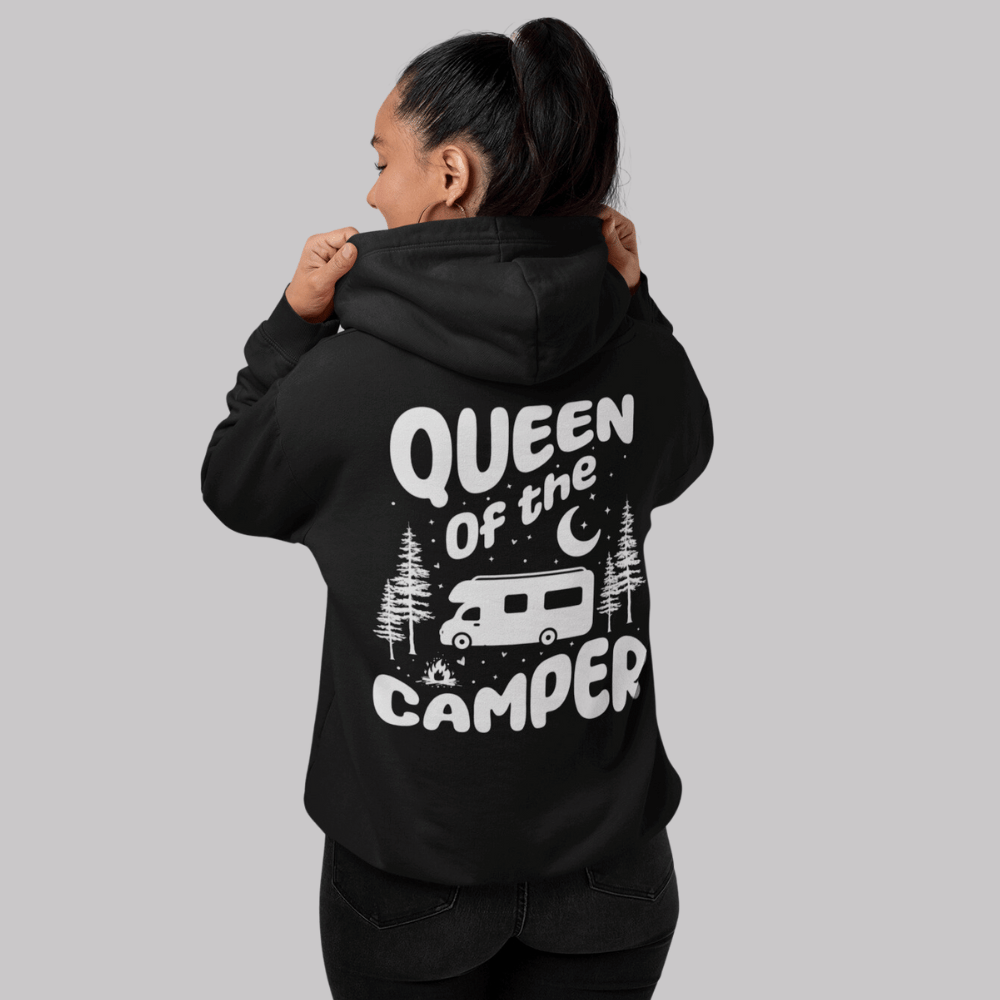 "Queen of the Camper" Unisex Hoodie – Regal Camping Style