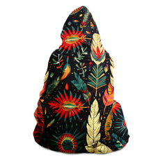 Tribal Pattern Camping Hooded Blanket