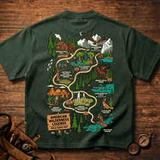 Premium Heavyweight Field Guide Tee - American Wilderness Legends