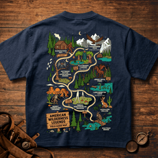 Premium Heavyweight Field Guide Tee - American Wilderness Legends