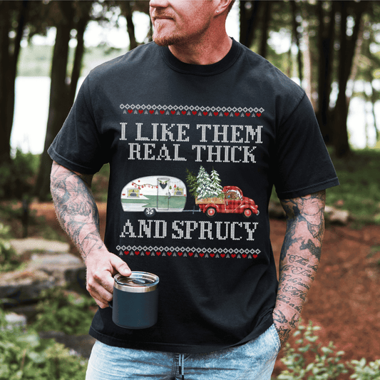 Camping Christmas T-shirt