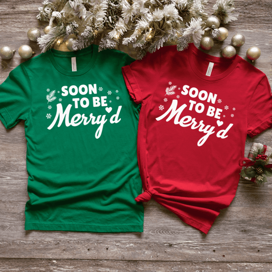 Soon To Be Merry’d Matching Holiday Shirts (Set of 2)