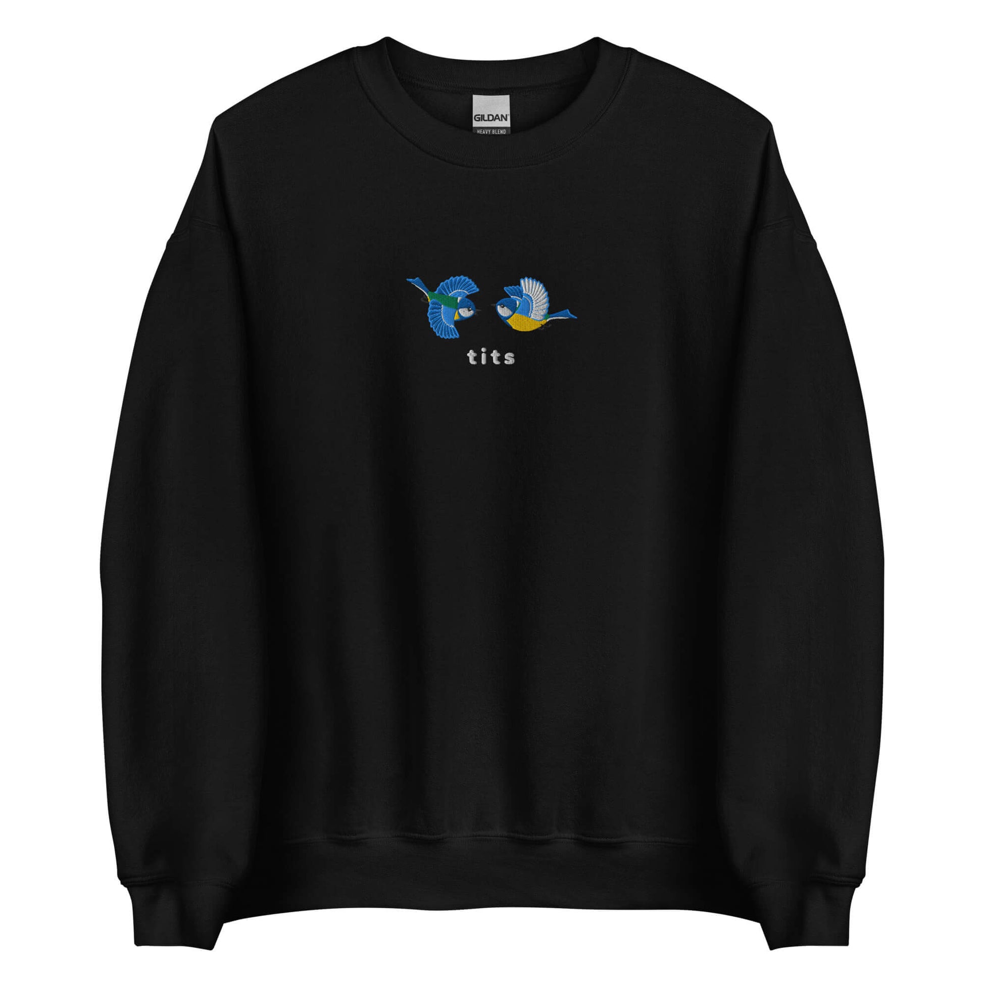 Embroidered Blue Tits Unisex Sweatshirt